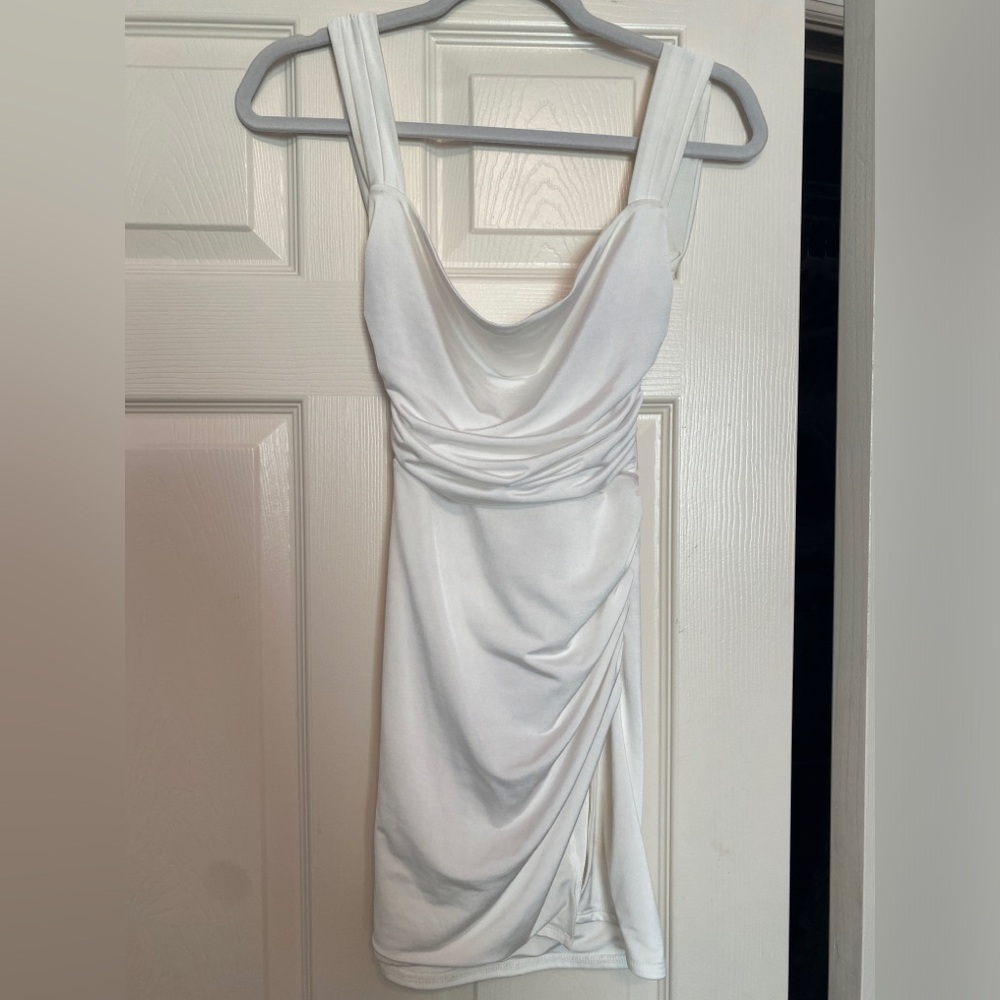White Lucy in the Sky Mini Dress
